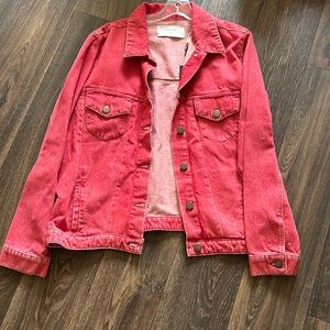 Red Denim Jacket Trucket
